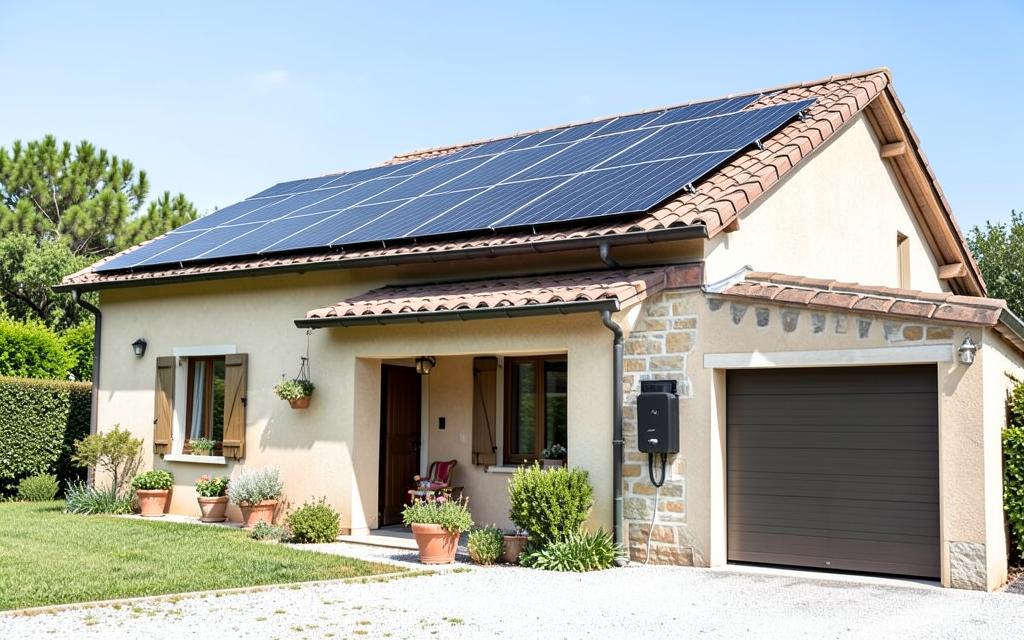 Villetta familiare con fotovoltaico e batteria di accumulo a parete